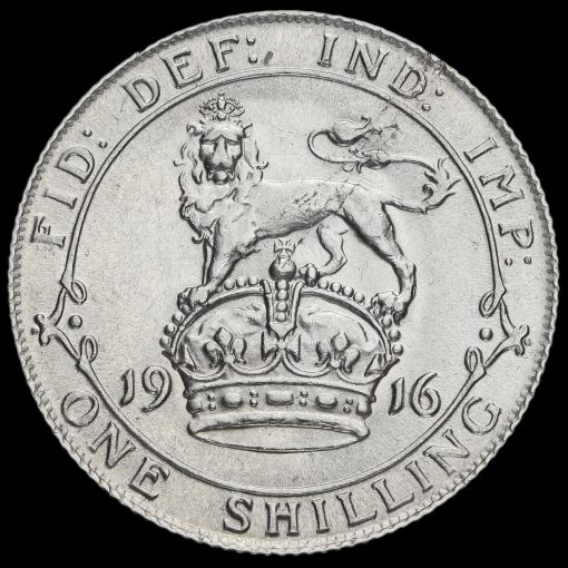 1916 George V Silver Shilling Reverse
