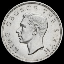 New Zealand 1949 George VI Silver Crown Obverse