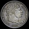 1817 George III Milled Silver Shilling Obverse