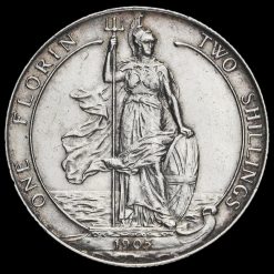 1905 Edward VII Silver Florin Reverse