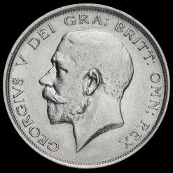 1917 George V Silver Half Crown Obverse