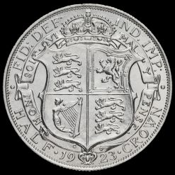 1923 George V Silver Half Crown Reverse
