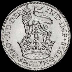 1928 George V Silver Shilling Reverse