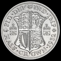 1932 George V Silver Half Crown Reverse