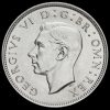 1939 George VI Silver Two Shilling Coin / Florin Obverse