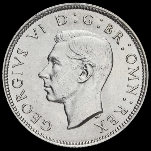 1939 George VI Silver Two Shilling Coin / Florin Obverse