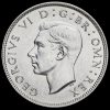 1940 George VI Silver Two Shilling Coin / Florin Obverse