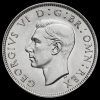 1943 George VI Silver Two Shilling Coin / Florin Obverse