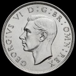 1944 George VI Silver Two Shilling Coin / Florin Obverse