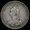 1887 Queen Victoria Jubilee Head Silver Shilling Obverse
