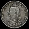 1888 Queen Victoria Jubilee Head Silver Half Crown Obverse