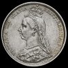 1889 Queen Victoria Jubilee Head Silver Sixpence Obverse