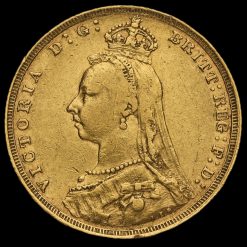 1893 Queen Victoria Jubilee Head Gold Full Sovereign Obverse