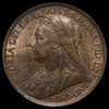 1896 Queen Victoria Veiled Head Penny Obverse