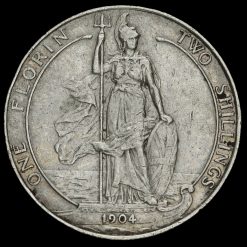 1904 Edward VII Silver Florin Reverse