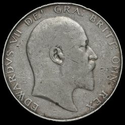 1907 Edward VII Silver Half Crown Obverse
