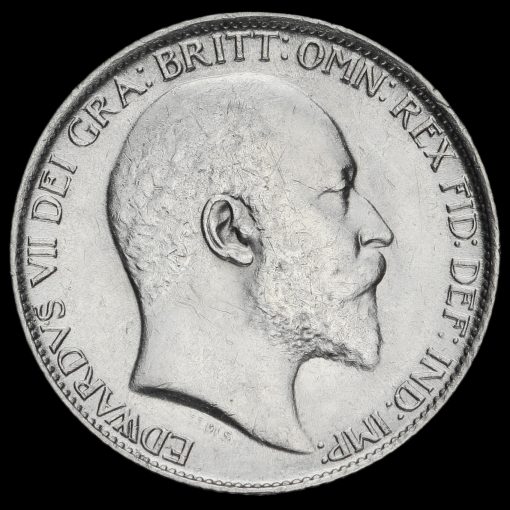 1907 Edward VII Silver Sixpence Obverse