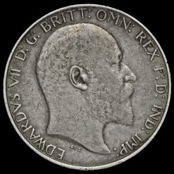 1908 Edward VII Silver Florin Obverse