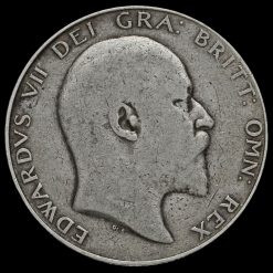1908 Edward VII Silver Half Crown Obverse