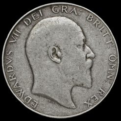 1908 Edward VII Silver Half Crown Obverse