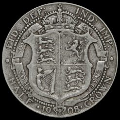 1908 Edward VII Silver Half Crown Reverse