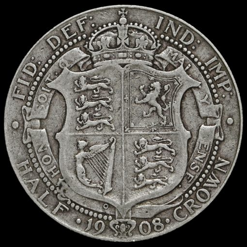 1908 Edward VII Silver Half Crown Reverse
