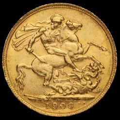 1909 Edward VII Gold Full Sovereign Reverse