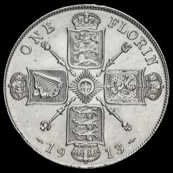 1913 George V Silver Florin Reverse