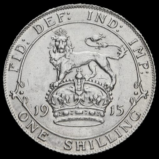 1915 George V Silver Shilling Reverse