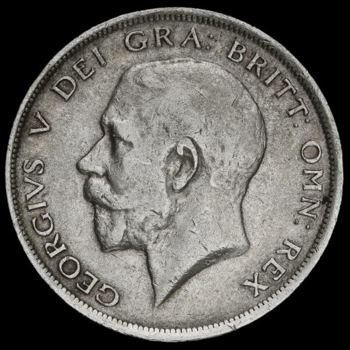 1919 George V Silver Half Crown Obverse