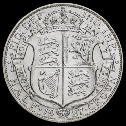 1927 George V Silver Half Crown Reverse
