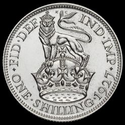 1927 George V Proof Silver Shilling Reverse