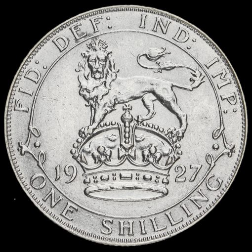 1927 George V Silver Shilling Reverse