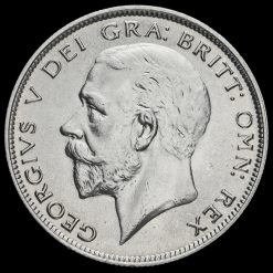 1929 George V Silver Half Crown Obverse