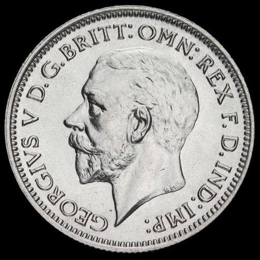 1936 George V Silver Sixpence Obverse