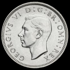 1938 George VI Silver English Shilling Obverse