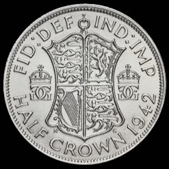 1942 George VI Silver Half Crown Reverse