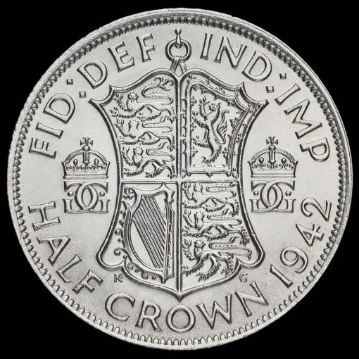 1942 George VI Silver Half Crown Reverse
