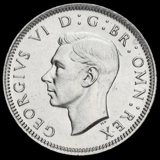 1942 George VI Silver Scottish Shilling Obverse