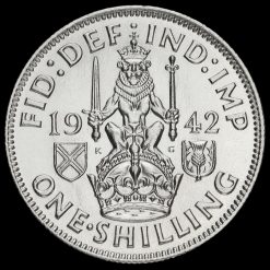 1942 George VI Silver Scottish Shilling Reverse