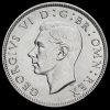 1943 George VI Silver Two Shilling Coin / Florin Obverse