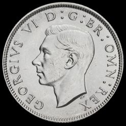 1943 George VI Silver Two Shilling Coin / Florin Obverse