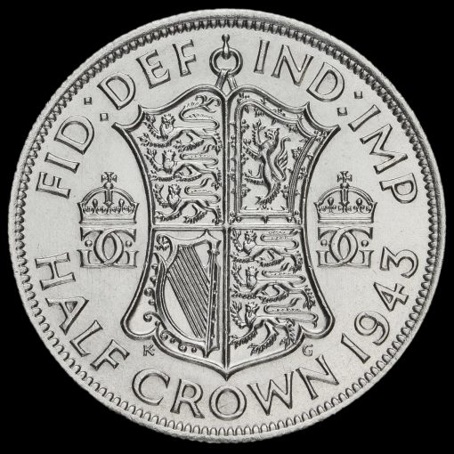 1943 George VI Silver Half Crown Reverse