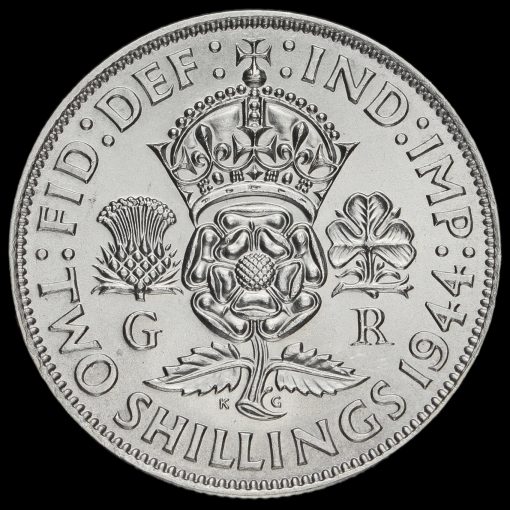 1944 George VI Silver Two Shilling Coin / Florin Reverse
