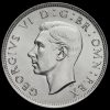 1945 George VI Silver Half Crown Obverse