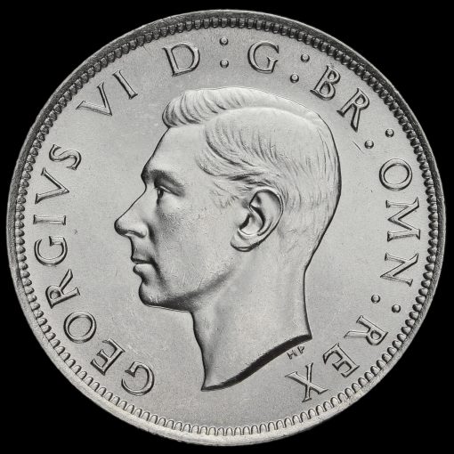 1945 George VI Silver Half Crown Obverse