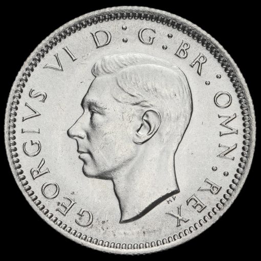 1946 George VI Silver Sixpence Obverse