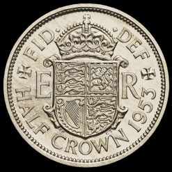 1953 Queen Elizabeth II Proof Half Crown Reverse