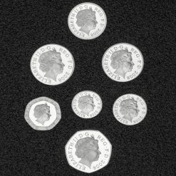 2008 Silver Proof Royal Shield of Arms Collection 7 Coin Set Obverse