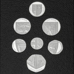 2008 Silver Proof Royal Shield of Arms Collection 7 Coin Set Reverse